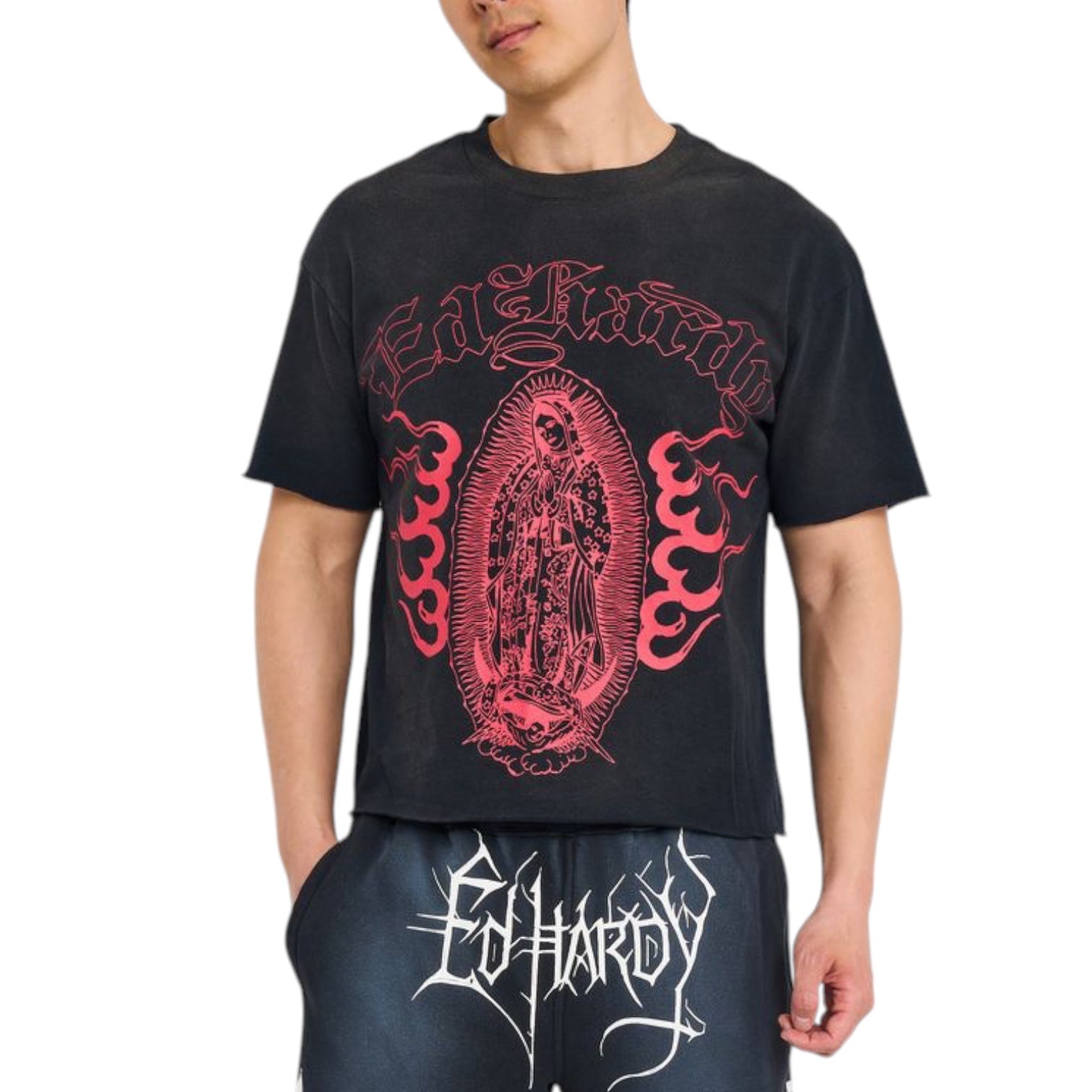 ED HARDY: Mary Dragons Boxy Tee 9